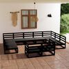 vidaXL Set Divani da Giardino 11 pz in Legno Massello di Pino