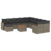 vidaXL Patio Sofa Set 11-Posti Grey