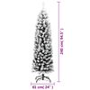 vidaXL Albero di Natale Artificiale con Neve Fioccata Verde 240 cm PVC