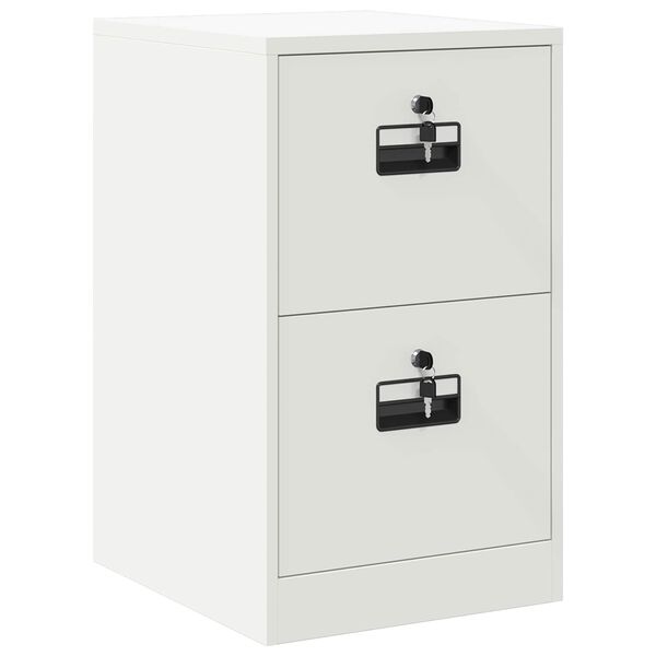 vidaXL Armadio per File con cassetto Bianco 44 x 50 x 106.5 cm