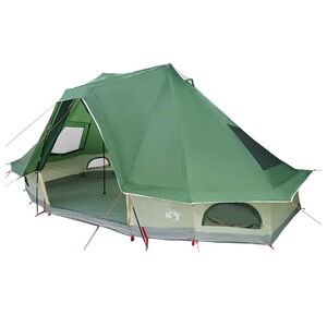 vidaXL Tenda Tipi con tetto Verde 466 x 310 x 240 cm taffet&agrave;