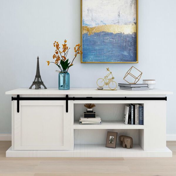 vidaXL Kit Mini Anta Scorrevole Armadio in Acciaio al Carbonio 183 cm