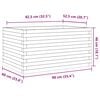 vidaXL Fioriera da Giardino 90x60x46 cm in Legno Massello di Pino