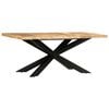 vidaXL Tavolo da Pranzo 180x90x76 cm in Legno Massello di Mango Grezzo