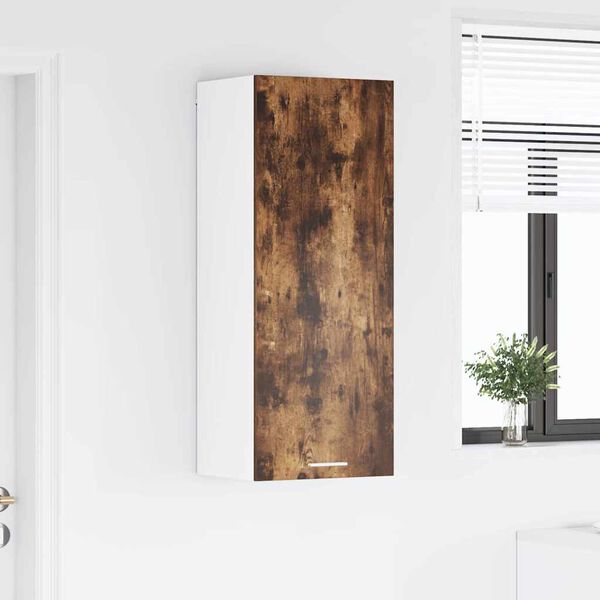 vidaXL Armadio pensile Rovere fum&eacute; 40 x 31 x 100 cm Legno multistrato