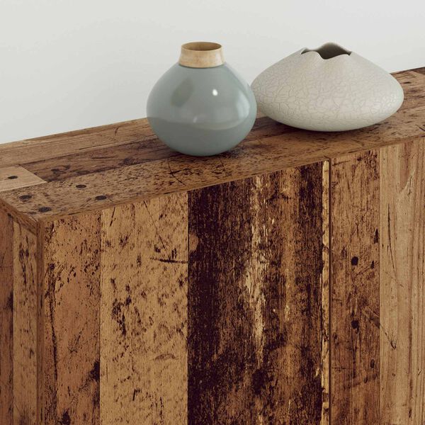 vidaXL Mobile TV 4 pcs Legno vecchio Legno multistrato