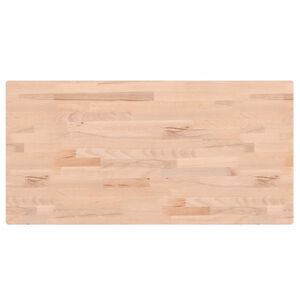 vidaXL Piano Bagno 80x40x1,5 cm Legno Massello di Faggio