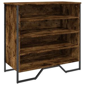 vidaXL Scarpiera Rovere Fumo 80x38x78 cm in Truciolato