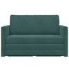 vidaXL Divano letto Verde Scuro 124 x 204 x 61 cm Velluto