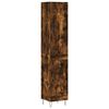 vidaXL Credenza Rovere Fumo 34,5x34x180 cm in Legno Multistrato