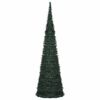 vidaXL Albero di Natale Artificiale Apribile Preilluminato Verde 150cm