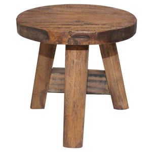 vidaXL Sgabello in Legno Massello di Mogano