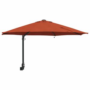 vidaXL Ombrello da giardino Terracotta 248 x 248 x 148 cm
