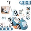 Smoby Macchina per Bambini con Marsupio 3-in-1 Maestro Blu