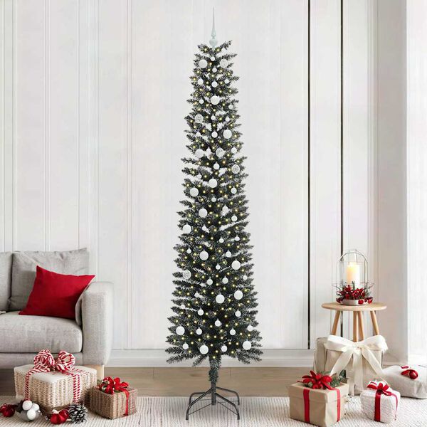 vidaXL Albero di Natale artificiale con 300 LED Verde 240 cm
