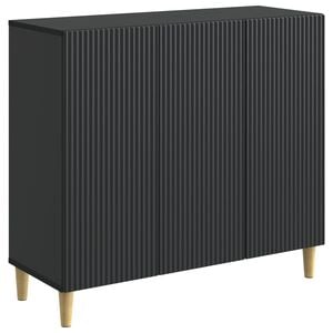 vidaXL Credenza Nero 89 x 34,5 x 80 cm Legno ingegnerizzato