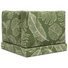 vidaXL Cuscino per divano da esterno 3 pcs Design a foglia Poliestere