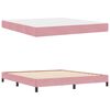 vidaXL Letto a molle con materasso Rosa 180 x 220 cm Tessuto