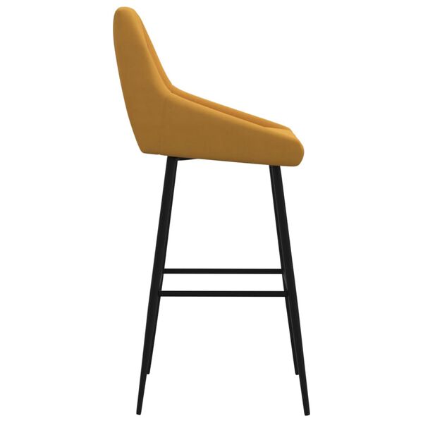 vidaXL Sgabello da Bar Marrone in Velluto