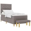 vidaXL Letto a molle con testiera Talpa 100 x 200 cm Tessuto