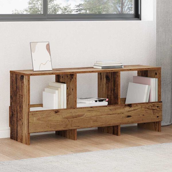 vidaXL Scaffale per riviste Legno vecchio 102 x 30 x 45 cm