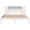 vidaXL Letto Libreria senza Materasso Bianco 160x200 cm Legno di Pino