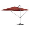 vidaXL Parasol Roma a braccio Rosso e Nero 352 x 251 x 265 cm