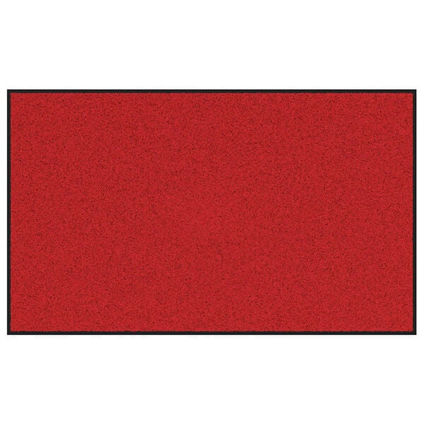 vidaXL Tappetino Altro Rosso e Nero 90 x 150 cm Polipropilene e vinile