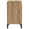 vidaXL Mobile Lavabo Rovere Artigianale 58x33x60 cm Legno Multistrato