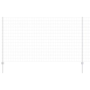 vidaXL Recinzione con Posto Argento