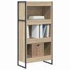 vidaXL Armadio per Libri Sonoma 80 x 30 x 155 cm Legno multistrato