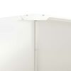vidaXL Fioriera Bianco 90 x 90 x 50 cm Acciaio