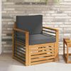 vidaXL Set di divani da esterno con cuscino Naturale 71 x 63 x 73 cm