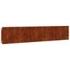 vidaXL Bordure per Prato 10 pz 20x103 cm Flessibili in Acciaio Corten