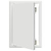 vidaXL Pannello di Accesso Bianco 33 x 23 x 3 cm Acciaio
