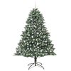 vidaXL Albero di Natale artificiale Verde 140 x 140 x 210 cm