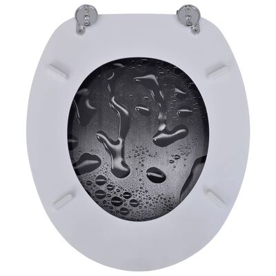 vidaXL Tavolette WC con Coperchi 2 pz in MDF Design Acqua