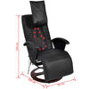 vidaXL Poltrona Massaggiante Shiatsu Nera in Similpelle