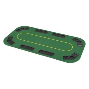 Tappetino Poker Texas Hold'em - Neoprene 61x35,5 Cm Verde - Antiscivolo