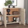 vidaXL Credenza HAMAR ambra 85x35x80 cm in Legno Massello di Pino