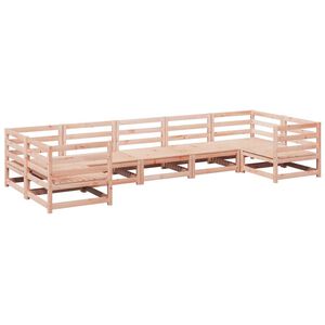 vidaXL Set Divani da Giardino 7 pz in Legno Massello Abete Douglas