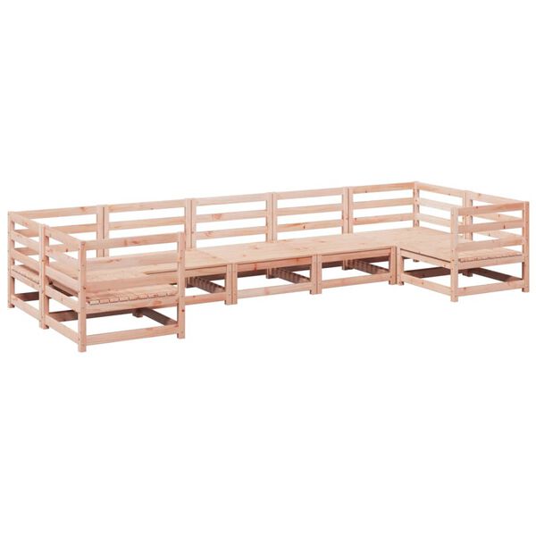 vidaXL Set Divani da Giardino 7 pz in Legno Massello Abete Douglas