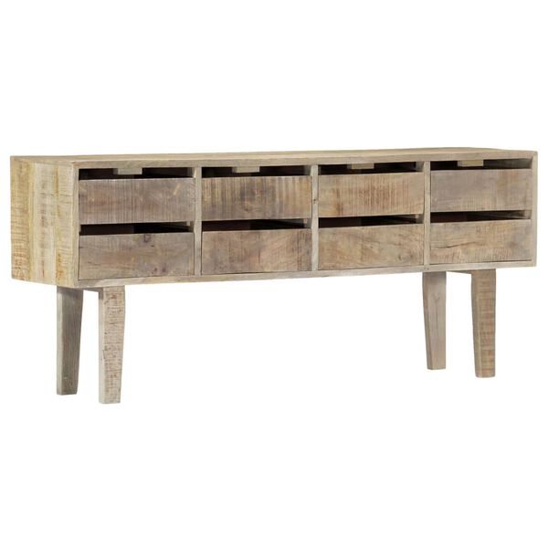 vidaXL Credenza 140x30x60 cm in Legno Massello di Mango