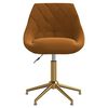 vidaXL Sedie da Pranzo Girevoli 2 pz Marroni in Velluto