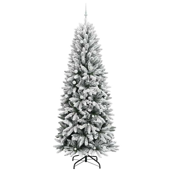 vidaXL Albero di Natale artificiale con 300 LED Bianco 240 cm
