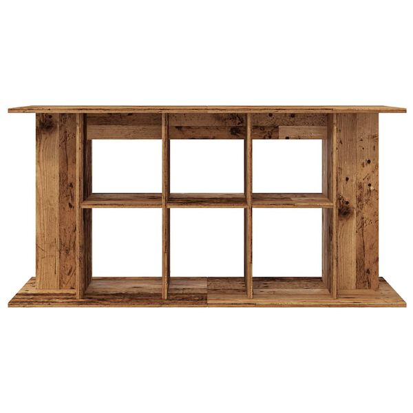 vidaXL Supporto Acquario 120x40x60cm in Legno Multistrato Legno Antico