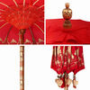 vidaXL Parasol Balinese Rosso 215 x 215 x 260 cm