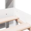 vidaXL Letto Libreria senza Materasso Bianco 140x190 cm Legno di Pino