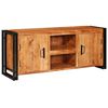vidaXL Mobile TV Marrone 120 x 33 x 50 cm legno massello di acacia