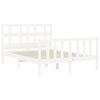 vidaXL Letto senza Materasso Bianco 140x190 cm Legno Massello di Pino